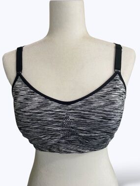 Danskin Sports Bra, Black Heather